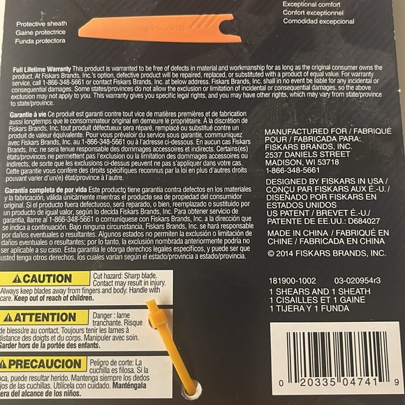 Fiskars Fabrics Razor Edge size 9 Shears Scissors NEW - Picture 6 of 6